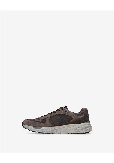 Premiata Mase25 8421 Sneaker in Brown Suede and Mesh Men's PREMIATA |  | MASE25 VAR8421